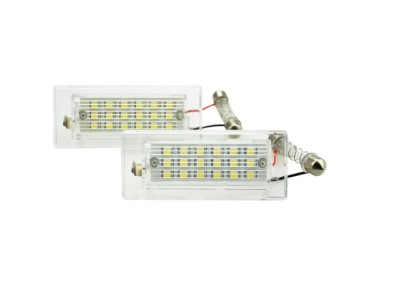 Set 2 buc lampa numar BMW X3 (E83), 06.2003-11.2010; X5 (E53), 01.1999-05.2003, partea stanga, LED; TUNING, foto