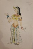 Cumpara ieftin Schita costum balet, dans egiptean Spărgătorul de nuci 1959, Opera Bucuresti