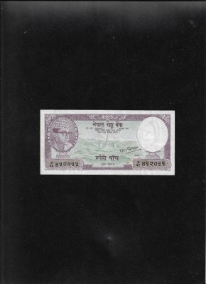 Rar! Nepal 5 rupii rupees 1961 foto
