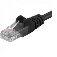 PACHCORD UTP RJ45 Cat.5e 1m NEGRU foto