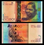 CAPUL VERDE █ bancnota █ 2000 Escudos █ 2024 █ P-74b █ UNC █ necirculata