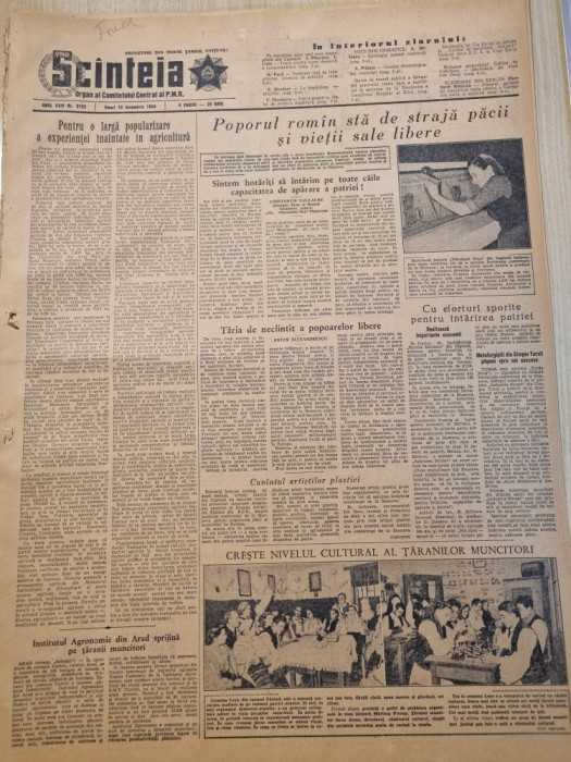 scanteia 10 decembrie 1954-art.comuna lesu nasaud,art. arad,turda,orasul brasov