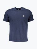 Cumpara ieftin Tricou barbati din bumbac cu logo si croiala Regular fit albastru inchis, S