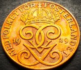 Cumpara ieftin Moneda istorica 2 ORE - SUEDIA, anul 1929 * cod 5176, Europa, Bronz