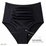 Slip de baie menstrual cu talie &icirc;naltă - Selena - XL, Negru