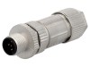 Conector M12 Tată Amphenol IP67 Pe Cablu, 5 Pini, Aurit, Ecranat