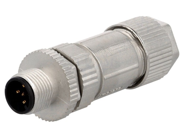 Conector M12 tată IP67 pe cablu
