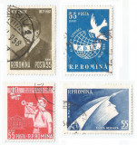 Rom&acirc;nia, LP 446/1957, LP 455/1958, LP 467/1958, LP 497/1960, 4 serii oblit.