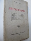 Interpretari , 1927 - Mihai D. Ralea