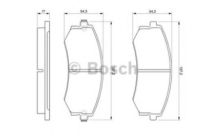Set placute frana,frana disc SSANGYONG REXTON (GAB) (2002 - 2012) BOSCH 0 986 424 215 foto