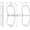 Set placute frana,frana disc SSANGYONG KORANDO (KJ) (1996 - 2006) BOSCH 0 986 424 215
