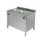 Spalator inox tip dulap 2 cuve dreapta cu picurator 1900*700*850