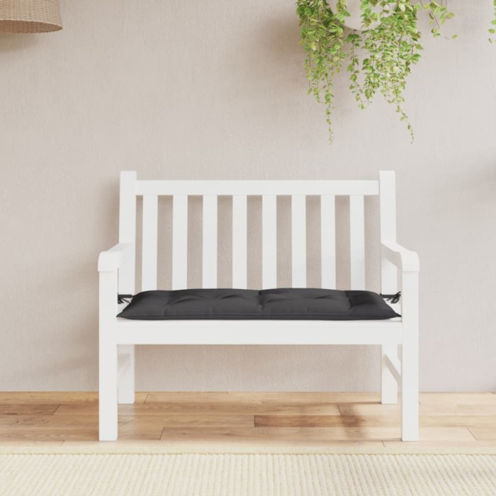 vidaXL Pernă bancă de grădină, negru, 110x50x7 cm, material oxford 361818