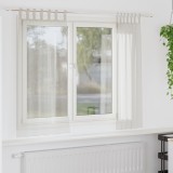 vidaXL Perdele cu perdele 2 pcs Crem 140 x 175 cm Poliester