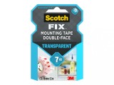 Banda dublu adeziva transparenta pentru montare, 19 mm x 1,5 m, 3M Scotch-Fix(TM)