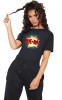 Tricou dama negru - Bye Bye - L, THEICONIC