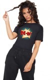 Cumpara ieftin Tricou dama negru - Bye Bye - XL, THEICONIC