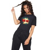 Tricou dama negru - Bye Bye - L