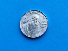 2 Lire 1984 San Marino-(Davinci)-UNC-RAR-in realitate arata bine! foto