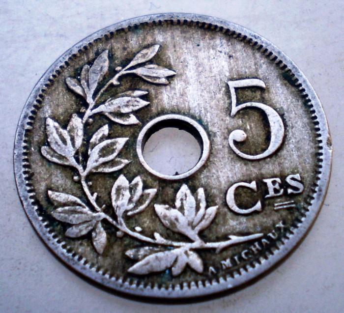2.158 BELGIA 5 CENTIMES 1906 BELGIQUE