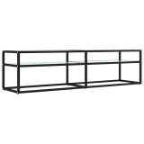 Cumpara ieftin Comoda TV, marmura alba, 160x40x40,5 cm, sticla securizata