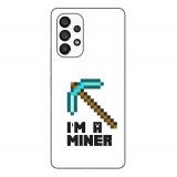 Husa compatibila cu Samsung Galaxy A53 5G Silicon Gel Tpu Model Minecraft Miner