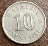 C50 - Moneda foarte veche - Malaezia - 10 sen - 1983