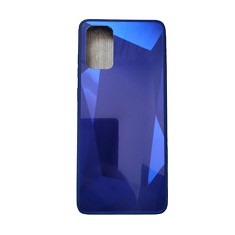 Huse telefon silicon si acril cu textura diamant Samsung Galaxy A51, Albastru