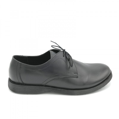 Pantofi din piele Oxford Pax Black foto