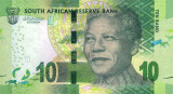 AFRICA DE SUD █ bancnota █ 10 Rand █ 2015 █ P-138b █ UNC █ necirculata