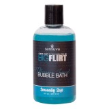 Spumant de baie cu feromoni unisex SENSUVA Big Flirt SENSUALLY SOFT, &icirc;mbogățit cu uleiuri esențiale, 237 ml, albastru
