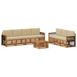 vidaXL Seturi de canapele cu pernă 8 pcs Lemn Solid de Acacia 3384114