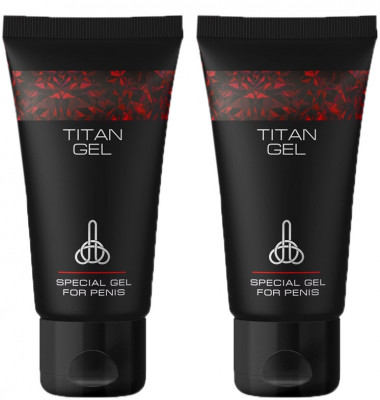 Set 2 Bucati - Titan Gel pentru Marirea Penisului 50 ml foto