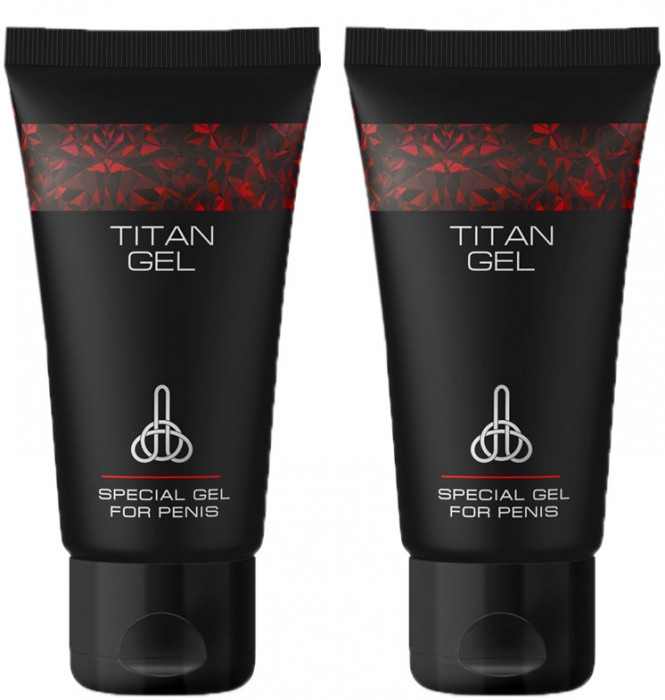 Set 2 Bucati - Titan Gel pentru Marirea Penisului 50 ml