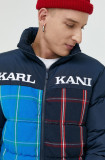 Cumpara ieftin Karl Kani geaca barbati, culoarea albastru marin, de iarna, oversize