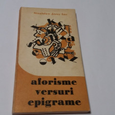 Aforisme, versuri, epigrame-Stanislaw Jerzy LEC--RF14/4