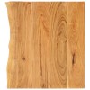 Blat lavoar baie lemn masiv acacia 80x52 cm vidaXL margine naturala rustic