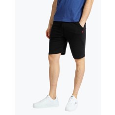 Pantaloni scurti barbati din bumbac cu imprimeu cu logo negru, 2XL