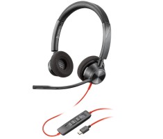 Poly Blackwire 3325 Stereo Microsoft Teams Certified USB-C Headset +3.5mm