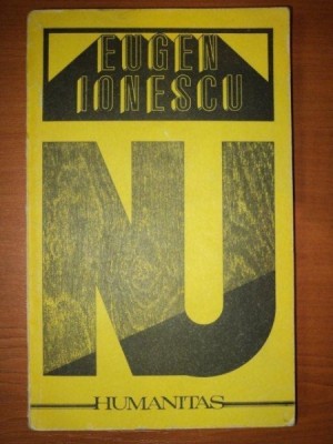 NU- EUGEN IONESCU, BUC. 1991 foto