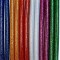 Set 12 baghete de silicon colorate cu sclipici diametru 7 mm si lungime 10 cm