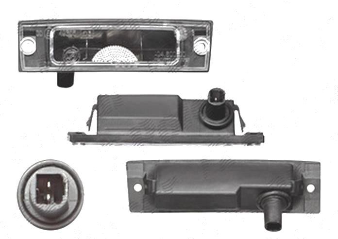 Lampa numar Fiat Punto 1 (176), 10.1993-09.1999, spate, Stanga, C5W; cu suport becuri, TYC