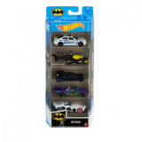 Set masinute Hot Wheels, Batman, GTN43, 1:64 (5 modele)