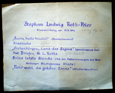O.150 CLUJ KLAUSENBURG STEPHAN LUDWIG ROTH-FEIER 1931 foto