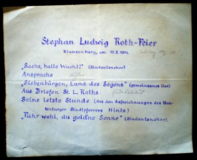 O.150 CLUJ KLAUSENBURG STEPHAN LUDWIG ROTH-FEIER 1931 foto