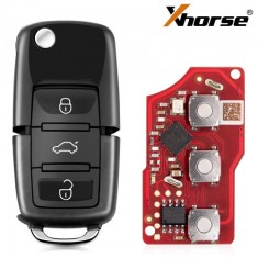 Telecomanda - Cheie Briceag VVDI, Xhorse, 3 butoane, stil VW, XKB520EN