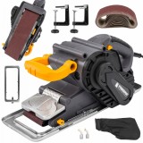 Slefuitor cu banda 2000W pentru suprafete din lemn, metal si plastic reglare a vitezei in 6 trepte manere cauciucate