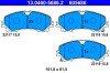 ATE 13.0460-5686.2 set placute frana,frana disc