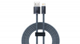 Baseus Cablu USB - Lightning pentru iPhone, 2m, 2,4A, gri (CALD000516)