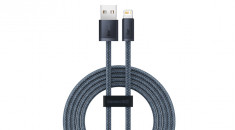 Baseus Cablu USB - Lightning pentru iPhone, 2m, 2,4A, gri (CALD000516) foto